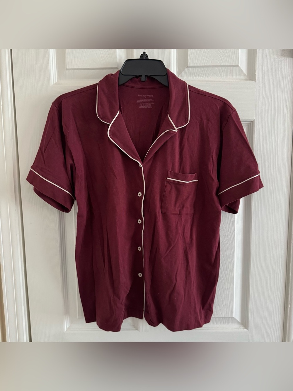 Harper Wilde burgundy PJ set - Picture 3 of 6